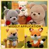 1000set Black Safety Eyes with Washers for Crochet Plush Dolls Stuffed Animals Teddy Bear Crochet Craft DIY Doll Plastic Eyeball