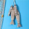 Handmade Vintage Woodfish Wall Decor 1Pcs Mediterranean Coastal Nautical Theme