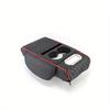 Faux Leather Car Armrest Pad with Cup Holder and Tissue Box - Multifunctional Auto Interior Accessory, Enhances Comfort and Style, Storage Solutio