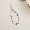 INS wind special-shaped pearl acrylic bead fashion chain anti-lost hand carry pendant mobile phone chain