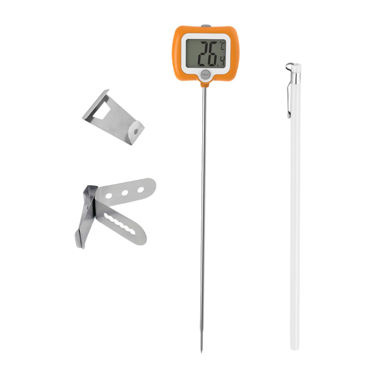 

Digital Meat Insert Thermometer Food Thermometer for Candy Beef Liquids оранжевый