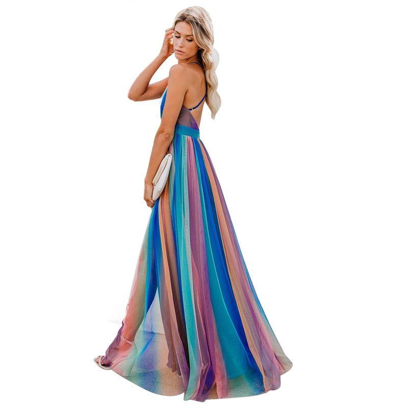 Sleeveless Sexy Backless Dress Tunic Waist
