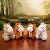 Cartoon Horse Year Key Ring 13cm Pony Pendant Portable Zodiac Pony Figurine  Girls Accessories