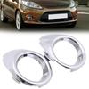 Króm Autó Első Lökhárító Ködlámpa Díszkeret Fedél Körbefogó Keretek Külső Dekoráció Módosítási Kiegészítők Ford Fiesta 2008-2012-hez