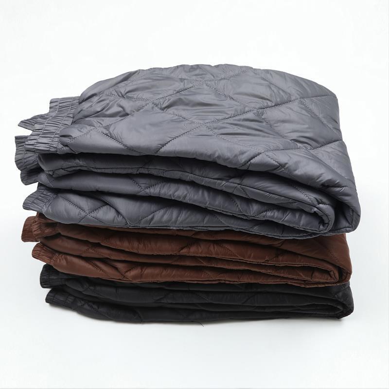 Pantaloni de iarnă pentru femei 2025 cu talie înaltă, umpluți cu puf: Nou, Gros, Călduros, Croială Slim-Fit cu Manșete pentru Îmbrăcăminte Exterioară Casual.