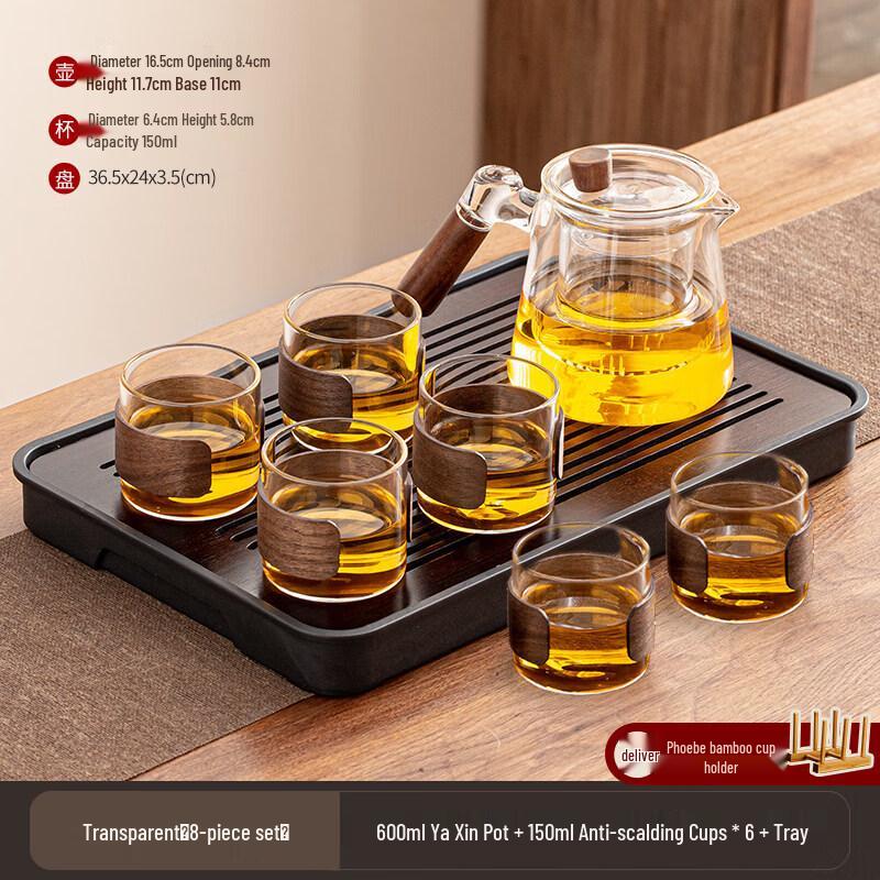 Light Luxury Thickened Glass Gongfu Tea Set