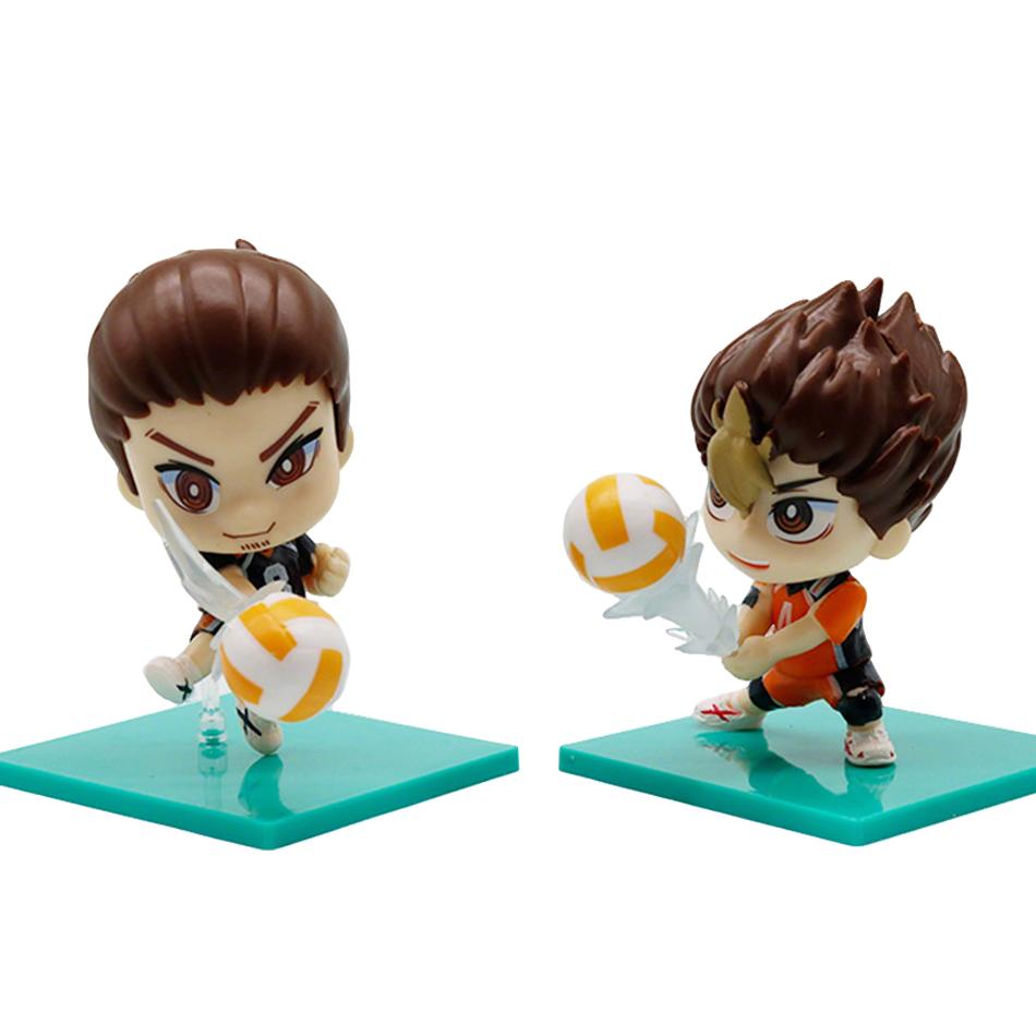 Best 8pcs Haikyuu!! Multi-character Action Version Cute Anime Figures Models Collectible Toys, Kids Gift & Christmas Gift