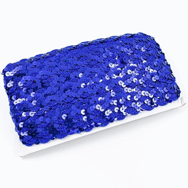 2/5/10M Meetee 15mm Paljettspets Flätat Band Band Kant Sy Kläder Scenklänning Bröllopstejp Dekor Spetsar Tyg Tillbehör