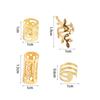 40PCS Metal Cuff Clips Dreadlocks Beads Hair Braiding Hair Braid Tubes Mixed Hair Rings Set  Men