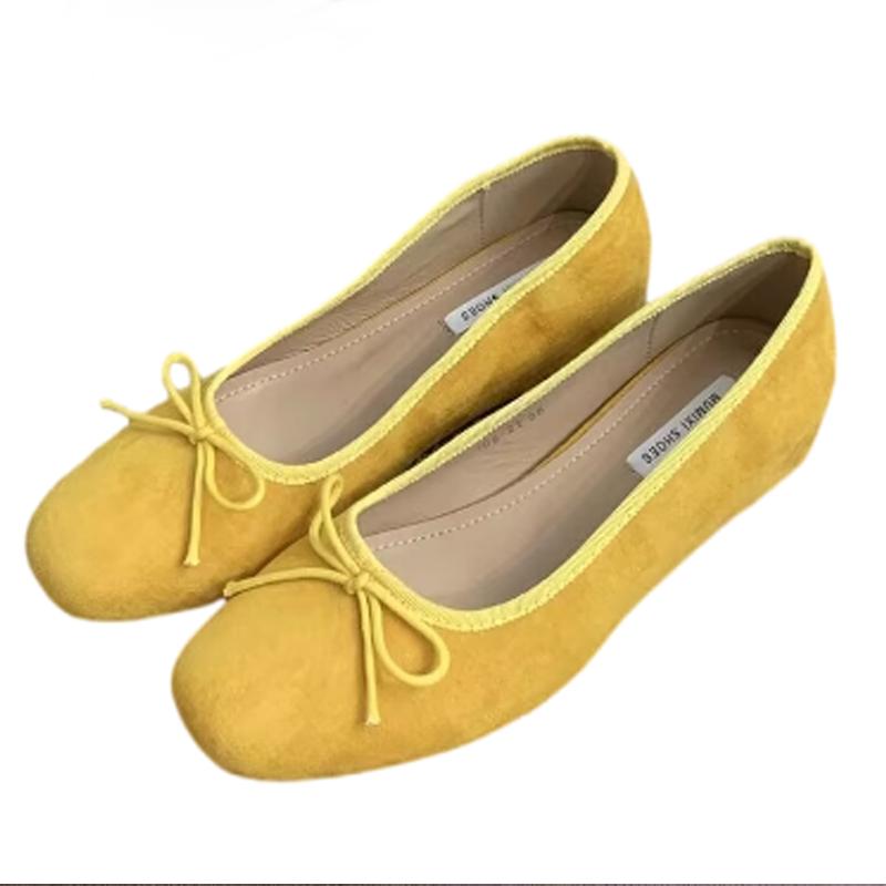 Fashion Spring Flats Women Loafers Shoes Shallow Bow Casual Sandals Fashion Lolita Dress Woman Shoes 2025 Trend Walking Female Zapatos