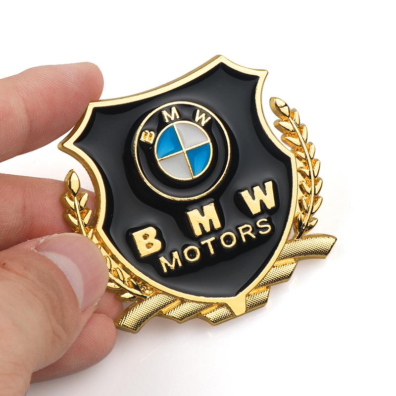 2PCS Metal Car Styling Decal Auto Emblem Rear Body Trunk Decorative Stickers For Bmw E46 E90 E60 F10 F30 E39 E36 F20 E87 G30 E92