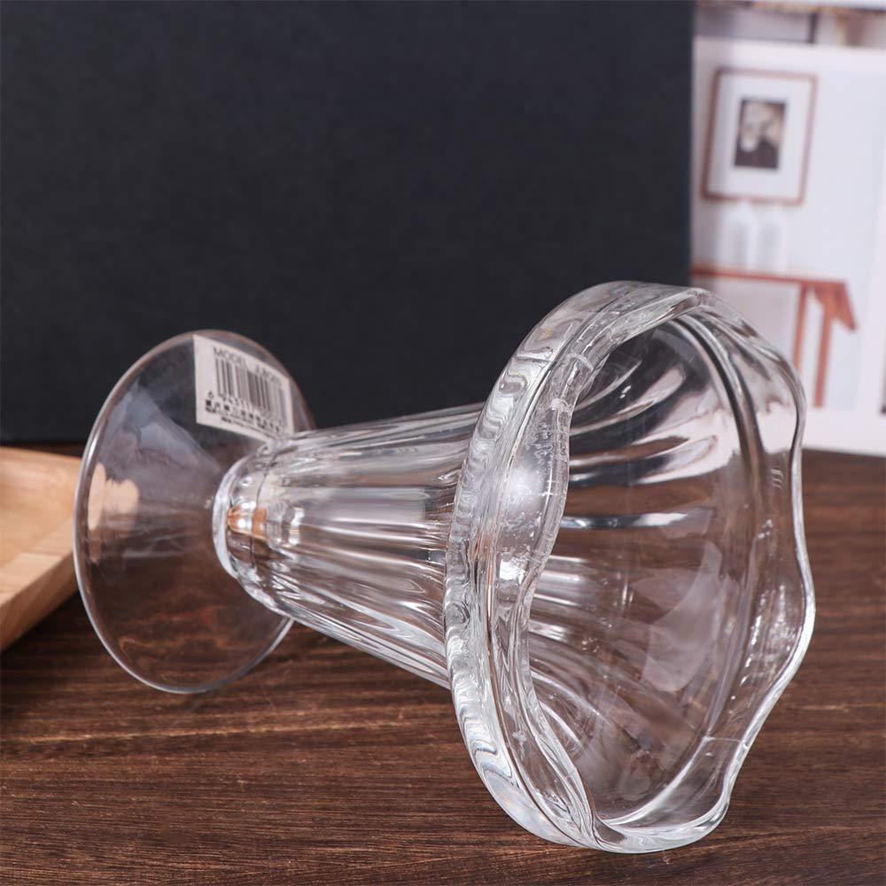 Elegant Ice Cream Cup Transparent Glass Goblet Creative Glass Pudding Cups  Dining Utensils