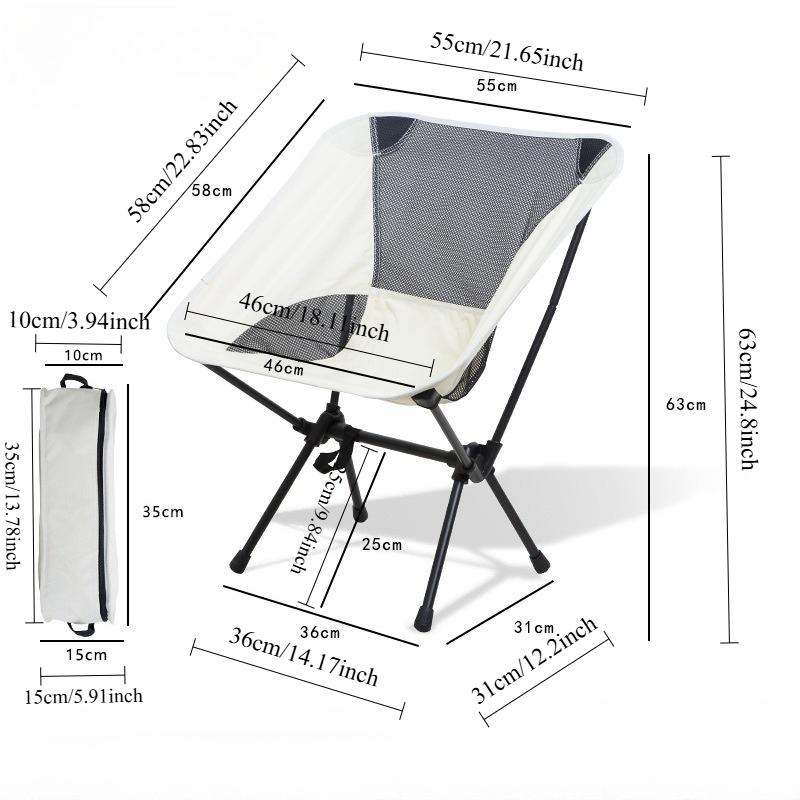 Silla Ligera de Camping Silla Giratoria Silla Giratoria Silla Plegable Portátil Silla para Picnic Viaje Pesca Escalada