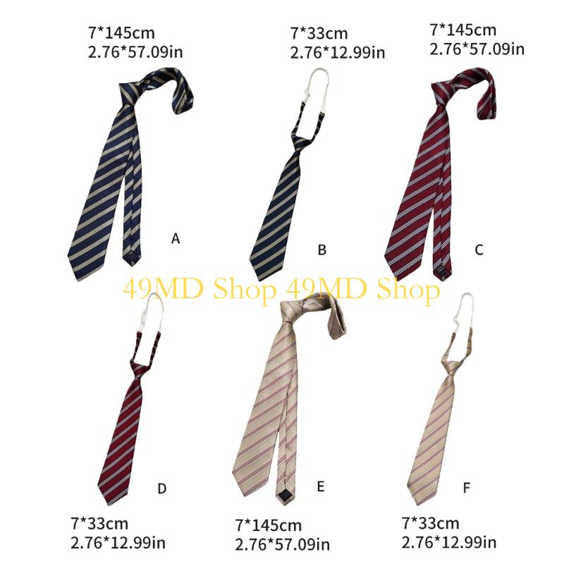 49MD Unisex Neck Tie JK Stripes Tie Neckwear For Professional Suit Outfit Enhancement