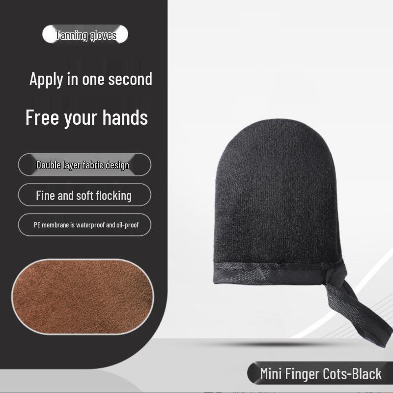 Cross-Border Tanning Glove: Flocked Tool for Sunscreen, Lotion, Oil, and Massage Application