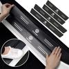 VW Leather Car Door Plate Threshold Protector Strip Sticker For VW Scirocco Jetta Beetle Golf Passat Polo Tiguan Sharan