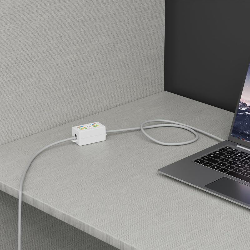 1Pcs Inline Punchdown Krone Coupler Joiner For Cat6/Cat5E Ethernet Network Cables Rj45 Desktop Information Box Junction Box