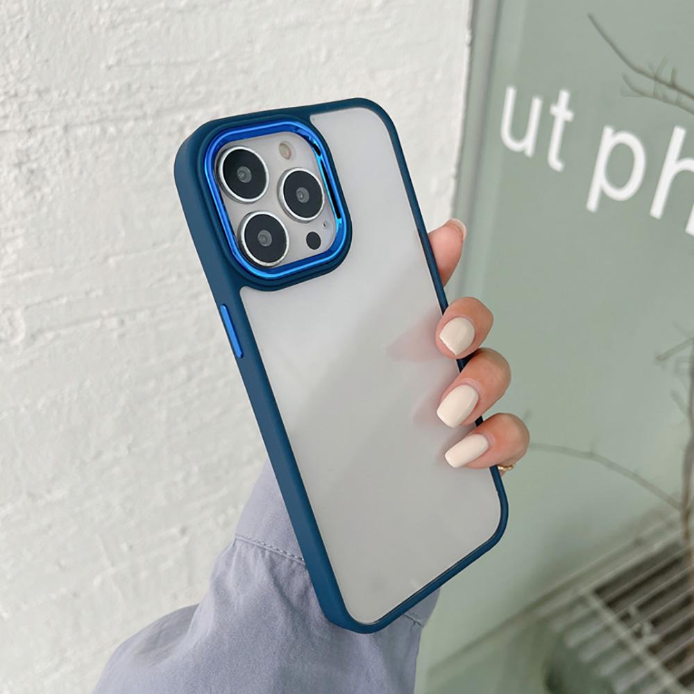 

Чехол для iPhone 11 13 16 Pro Max iPhone 14 15 Pro Max 12 13 Pro Max 16 Plus 13 Pro 14 Pro XR XS Max Акриловый высокопрозрачный чехол для мобильного телефона iPhone 15 Pro синий