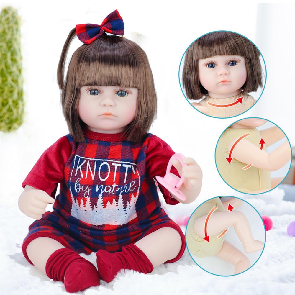 Baby Reborn Doll 42cm Soft Silicone Baby Toy For Kids Play And Educational Use