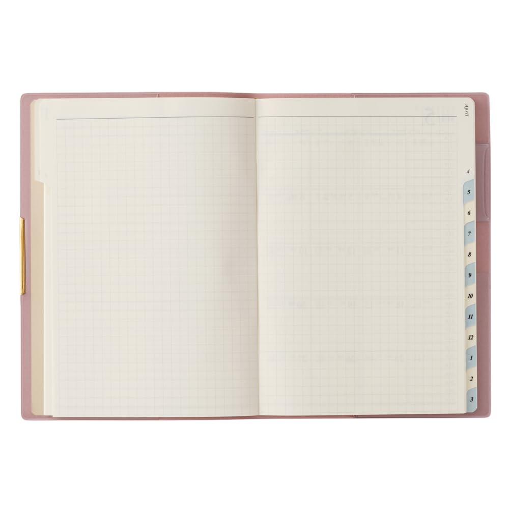 Nolty Pagem Planner April Monday Baby 9705 2026, Start, B6, Monthly, Grasse, Start, Pink,