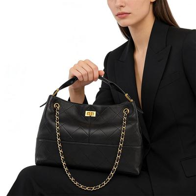 Bucket Bag New Fashion Diamond Women's Handbag Large Capacity Commuter Tote Bag Premium Shoulder Bag