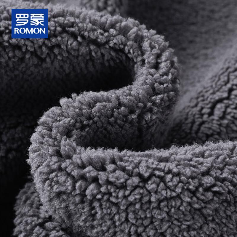 ROMON Men's Fleece Stand-Collar Cardigan Sweatshirt