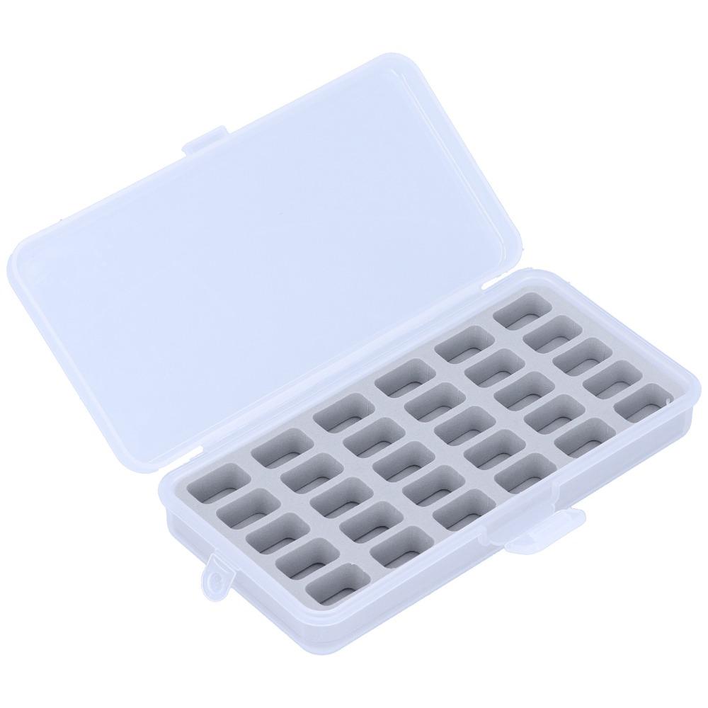 2pcs Empty Spools Bobbin Storage Case 30 Slots Bobbin Holder Box  Sewing Craft Storage