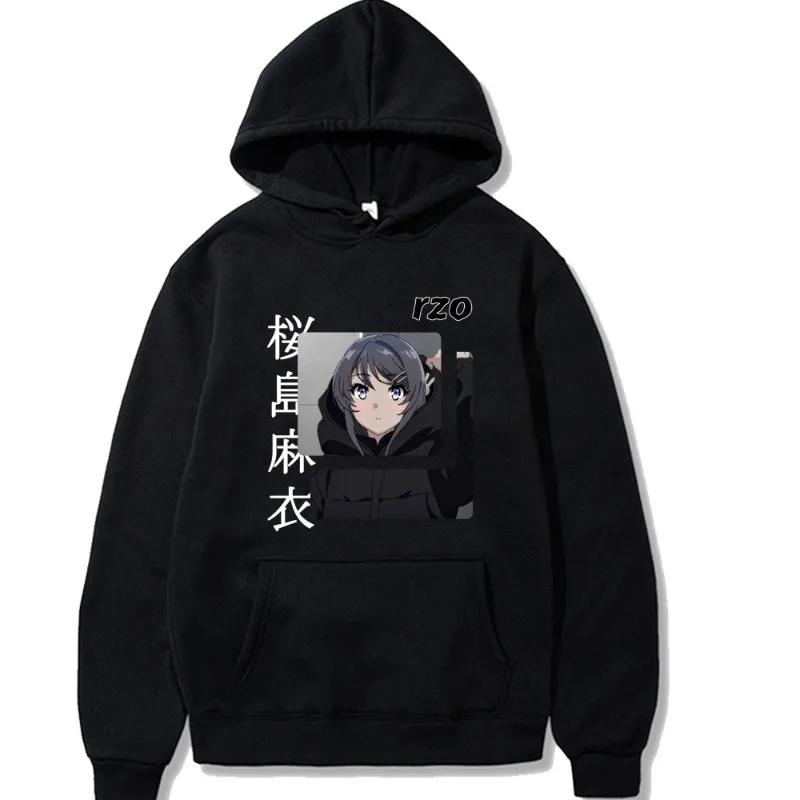 2025 Autumn/Winter Sakurajima Mai Japanese Anime New Hoodies Men's and Women's Harajuku Hoodies Street Wear Warm Hoodies