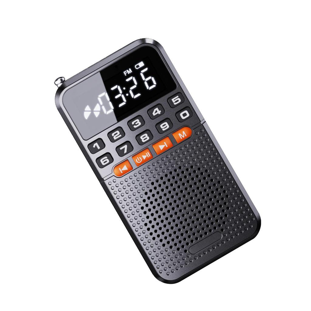 Senior Friendly Portable FM Radio 5.0 with Rechargeable Battery and LED Screen