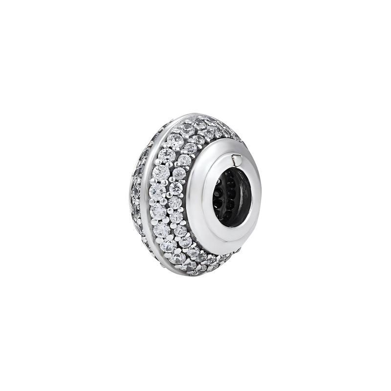 Pandora Silver Sparkle Pavé Charm Silver 798066CZ