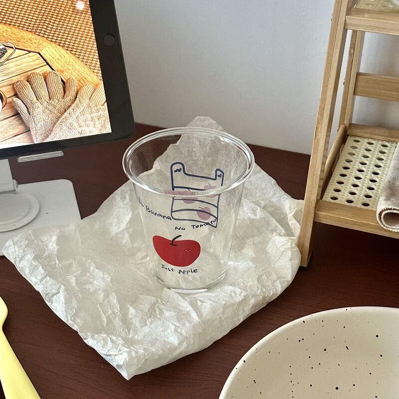 Shangqi Apple Kids  High-Temp Glass Water Bottle