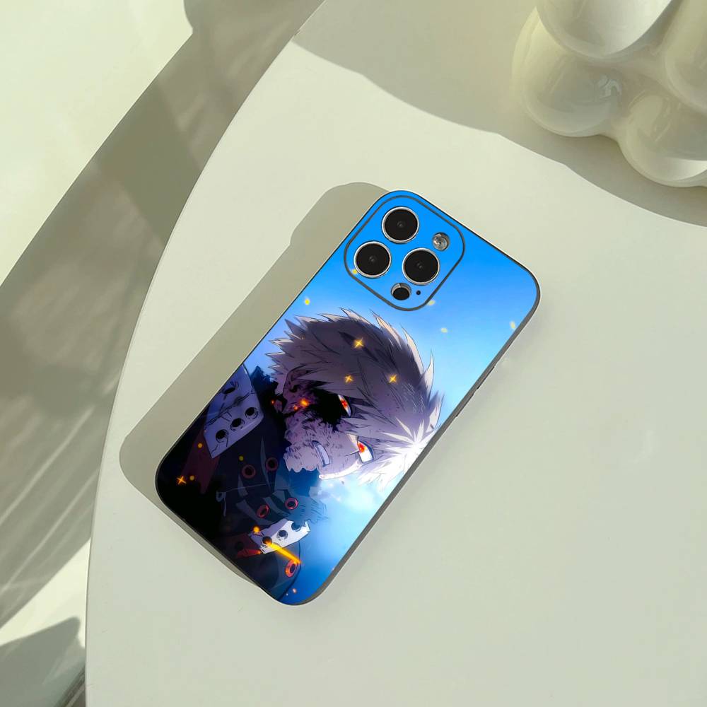

M-H-A-My Hero Academia Phone Case For iPhone 17,16,15,14,13,12,11 Pro Max,16Plus,XS Soft Black Cover iPhone13PROMAX