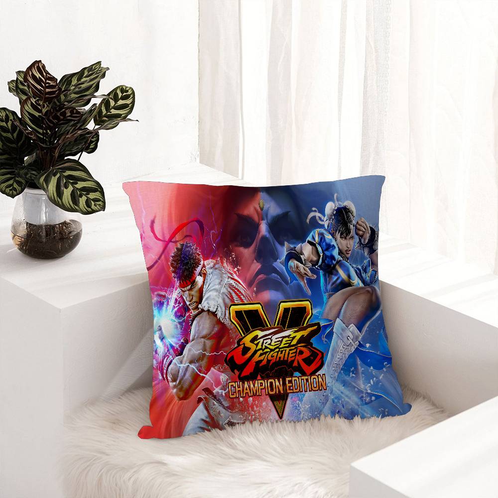 Game S-Street-F-Fighter Maple Design Cushion Cover Happy Autumn Harvest Decor Holiday Decorati Pillow Cover