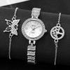 Womens Quartz Wristwatch With Jewelry Buckle For Elegant Gift And Casual Outfits
