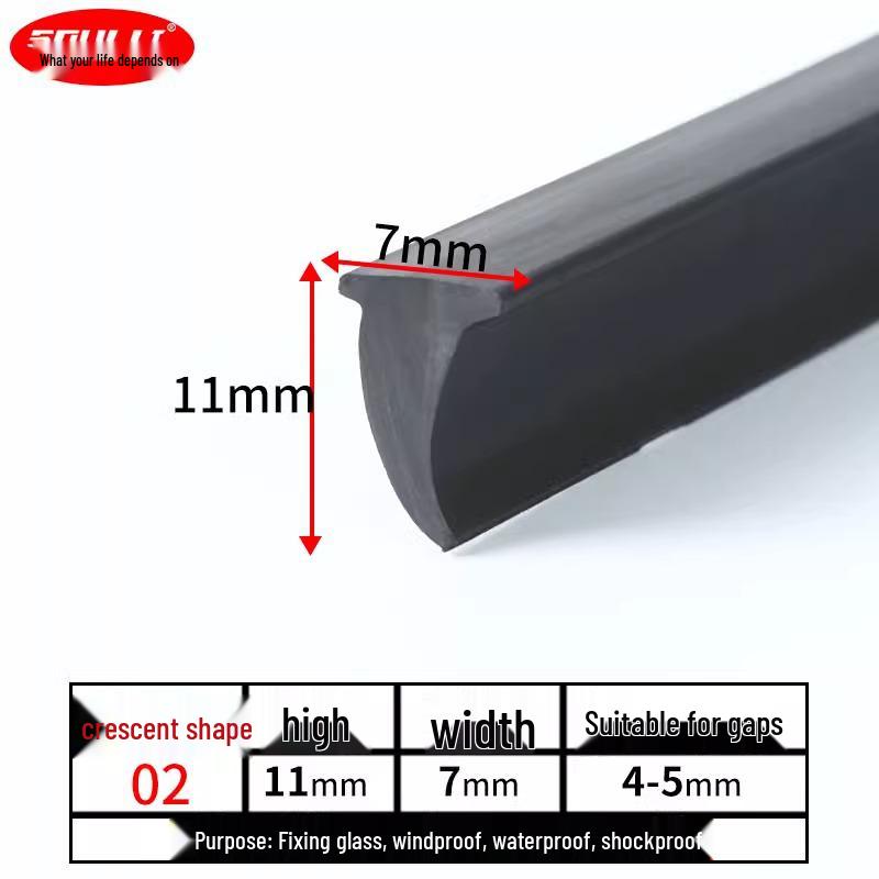 Aluminium T-Dichtungsprofil für 90er Typ Festglas-Schiebetüren und Fenster