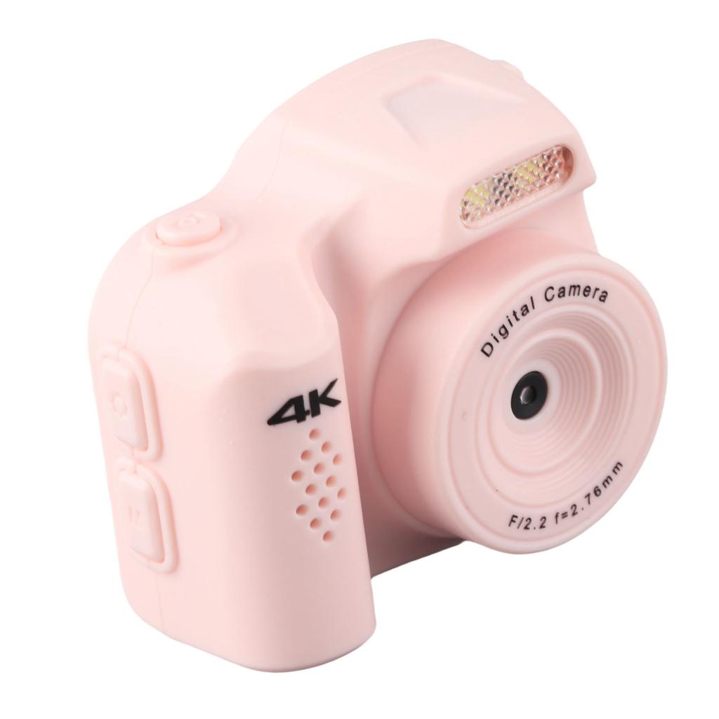 Small Digital Camera Compact 4K HD 64MP with Fill Light 19 Types Retro Filters for Students