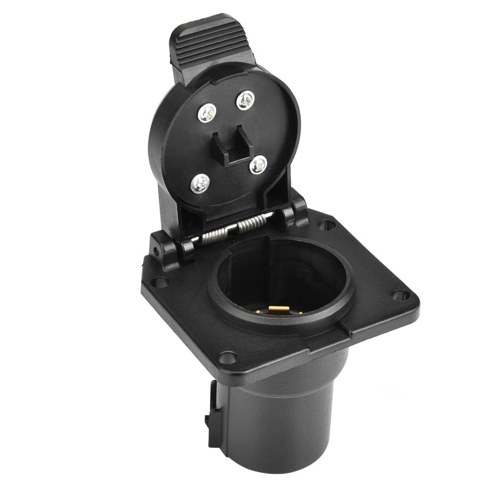 12V-24V 7-pins bil elektrisk kontakt tilhengerkontakt adapterplugg for campingvogn tilhenger