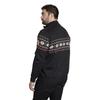 Duke Mens D555 Edinson Fair Isle Quarter Zip Kingsize Sweatshirt