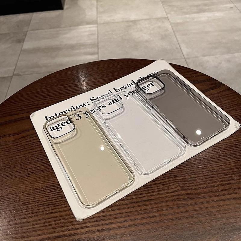Ice Crystal Transparent  Suitable for Apple 16ProMax Simple and High End IPhone15 Phone Case New 14 Ultra Thin PC