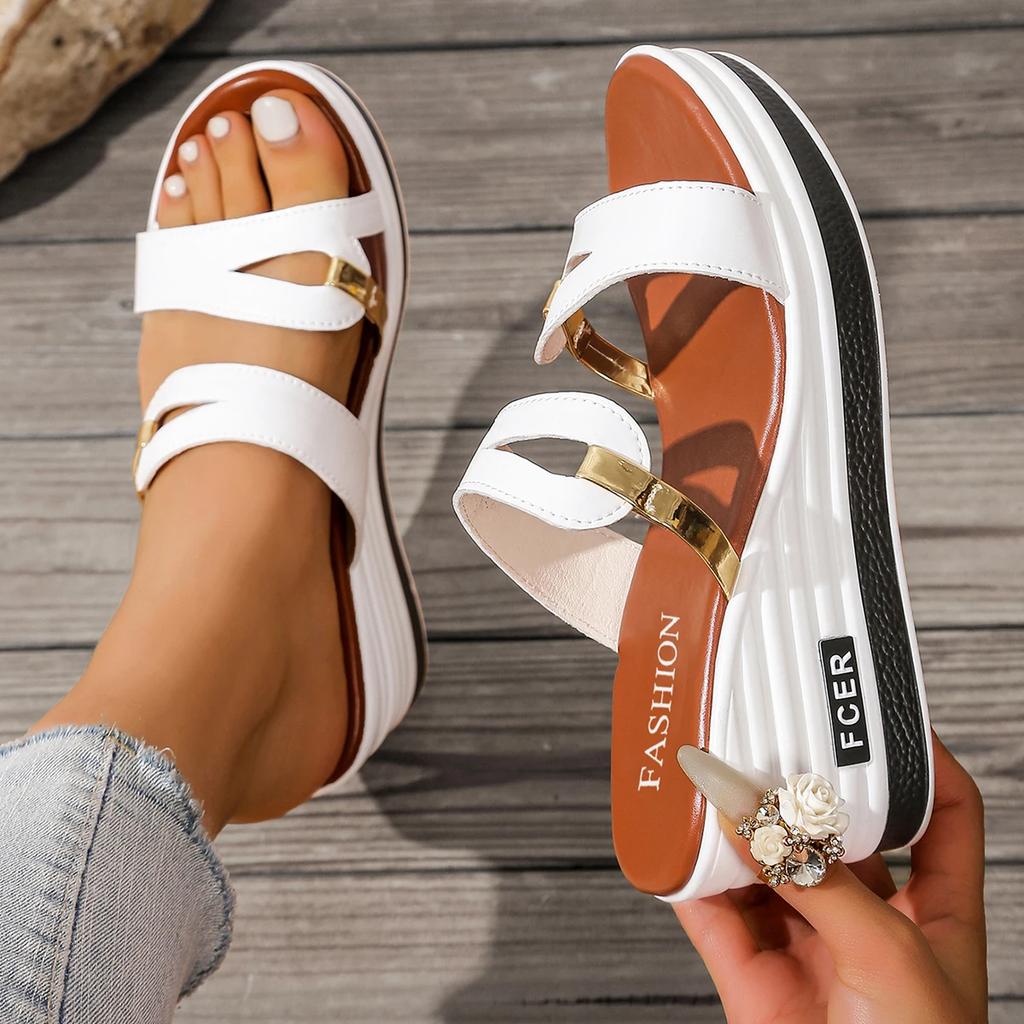 Fashion Summer Women Sandals Outdoor Comfortable Breathable Walking Designer Shoes Women Fashion Casual Wedge Sandals Zapatos De Mujer