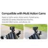 Motorcycle Windshield Clip Mount for Go Pro 13 12 11 10 9 8 7 DJI OSMO 360 Action 4 5 Pro Insta 360 X5 X4 Go 3S ACE Pro 2 Camera
