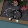 2 Pcs Braided Rope Bracelet Luminous Bead Charm String Bracelet Adjustable Friendship Couples Bracelets Jewelry