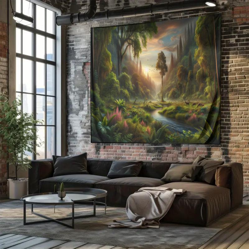 Dream Forest Tapestry Art Fabric Decoration Essential for Bedroom Living Room Wall