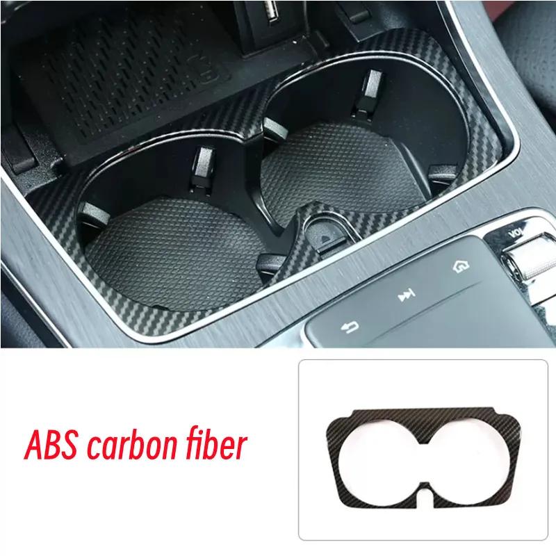 For Mercedes Benz V Class W447 V260 250 2015- Car Centre Water Cup Holder Frame Cover Trim Sticker Auto Interior Accessories
