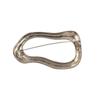 2026 New Stainless Steel Big Circle Brooches Pins For Women Men 2-color All-match Geometric Brooch Gifts