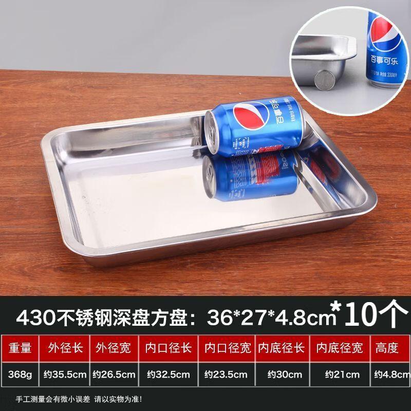 Rectangular Stainless Steel Deep Serving Tray