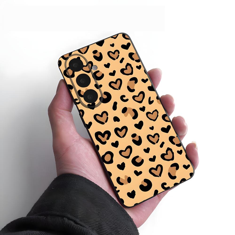 Luxurious Leopard Print Phone Case For Samsung A25 A13 A33 5G A54 A36 A35 A56 A52 A14 Shockproof Soft Cover