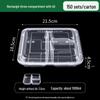 Disposable 3-Compartment Meal Prep Containers