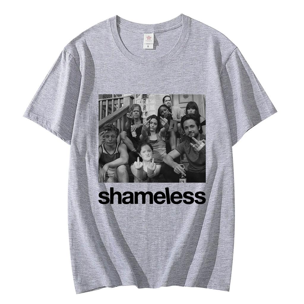 TV Play Shameless Graphic T Shirts Mens Womens Fashion Vintage Short Sleeve Tshirt Streetwear 100 Cotton Oversized Tshirts