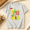 Believe in Your Elf Christmas T-Shirt Funny Xmas Gift Holiday Party Women Casual Fashion Christmas